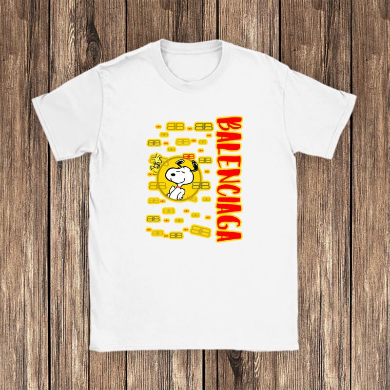 Snoopy Balenciaga Unisex T Shirt Cotton Tee TAT8350 1