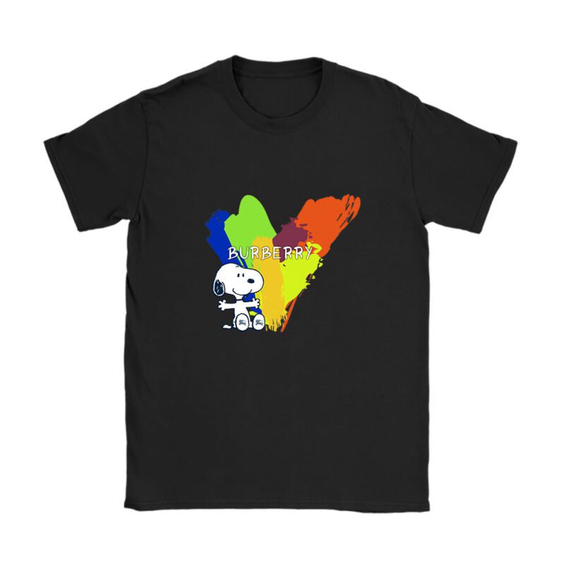 Snoopy Burberry Unisex T-Shirt Cotton Tee TAT7111