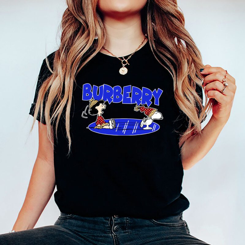 Snoopy Burberry Unisex T Shirt Cotton Tee TAT7113 5