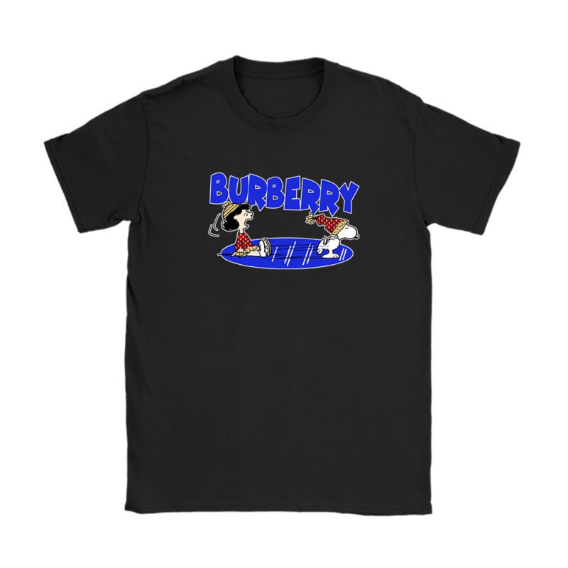 Snoopy Burberry Unisex T-Shirt Cotton Tee TAT7113