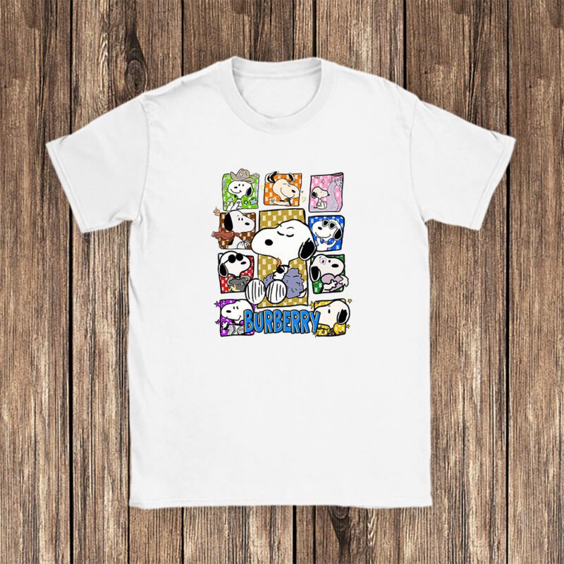 Snoopy Burberry Unisex T Shirt Cotton Tee TAT7115 1