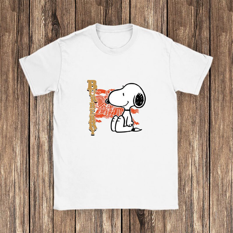 Snoopy Burberry Unisex T Shirt Cotton Tee TAT7117 1