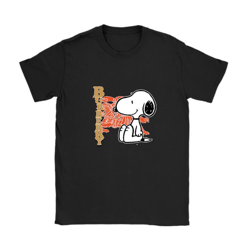 Snoopy Burberry Unisex T-Shirt Cotton Tee TAT7117