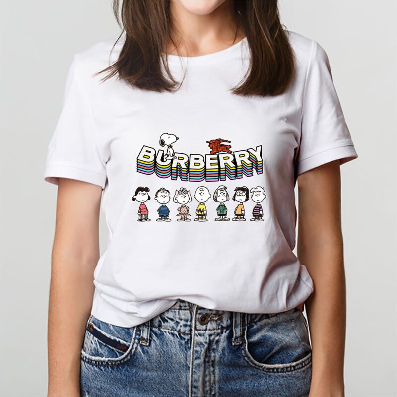 Snoopy Burberry Unisex T Shirt Cotton Tee TAT7121 3
