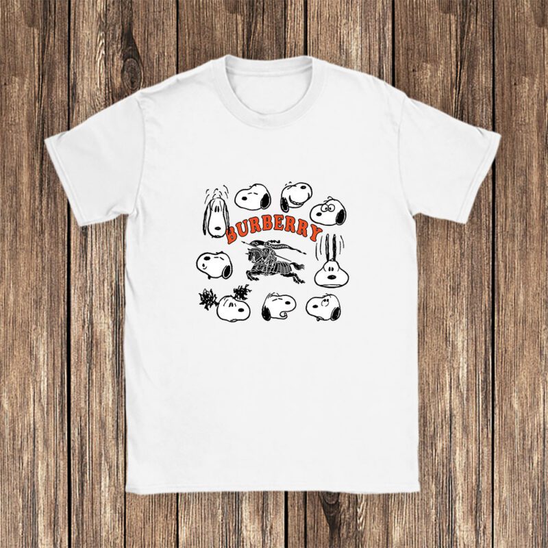 Snoopy Burberry Unisex T Shirt Cotton Tee TAT7123 1