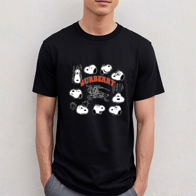 Snoopy Burberry Unisex T Shirt Cotton Tee TAT7123 4