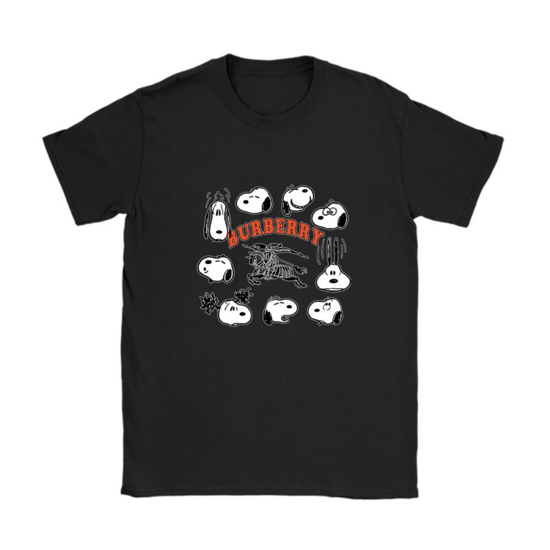 Snoopy Burberry Unisex T-Shirt Cotton Tee TAT7123