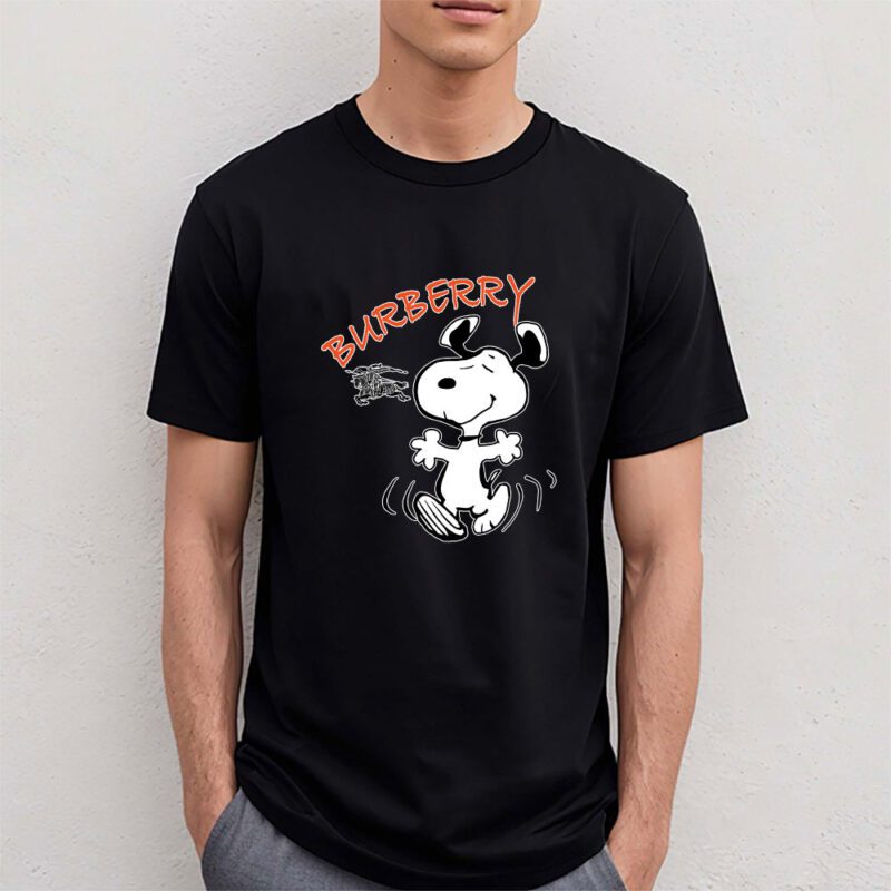 Snoopy Burberry Unisex T Shirt Cotton Tee TAT7632 4