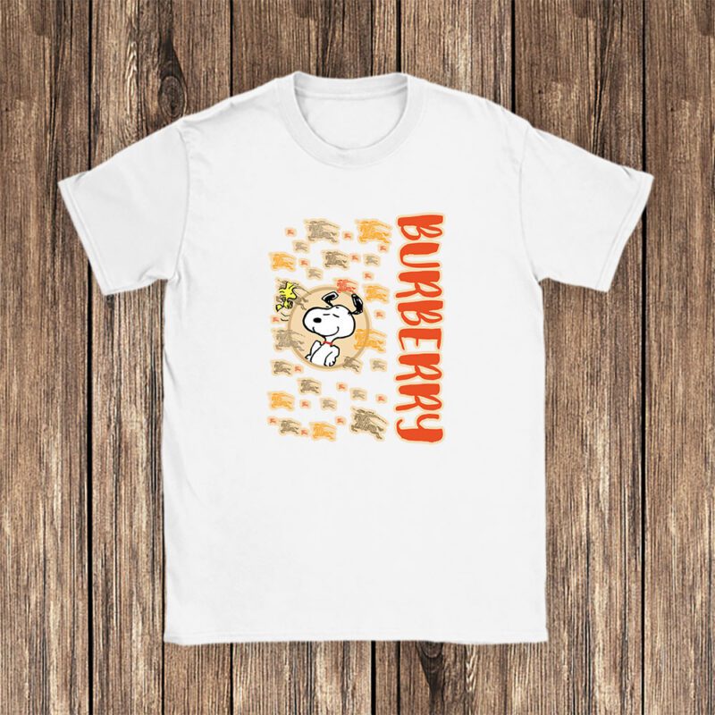 Snoopy Burberry Unisex T Shirt Cotton Tee TAT8349 1