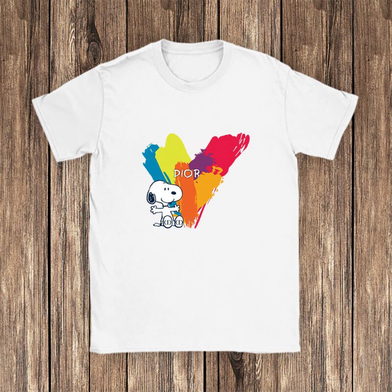 Snoopy Dior Unisex T Shirt Cotton Tee TAT7182 1