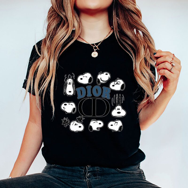 Snoopy Dior Unisex T Shirt Cotton Tee TAT7193 5