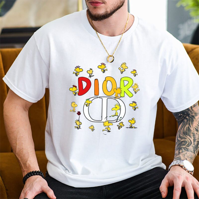 Snoopy Dior Unisex T Shirt Cotton Tee TAT7648 2