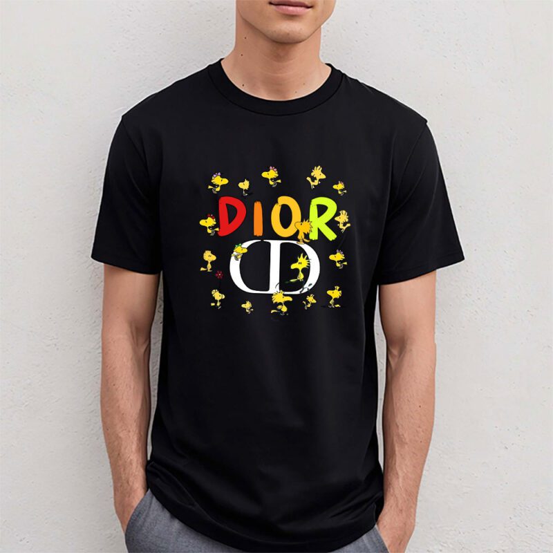 Snoopy Dior Unisex T Shirt Cotton Tee TAT7648 4
