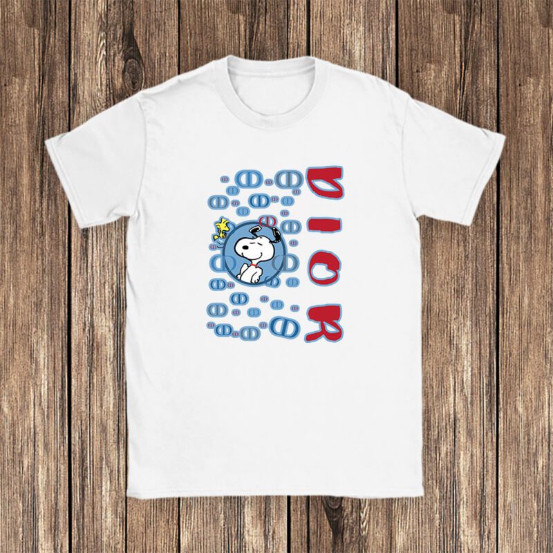 Snoopy Dior Unisex T Shirt Cotton Tee TAT8376 1