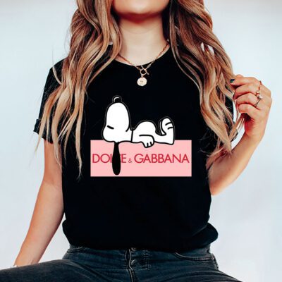 Snoopy Dolce Gabbana Unisex T Shirt Cotton Tee TAT14379 5