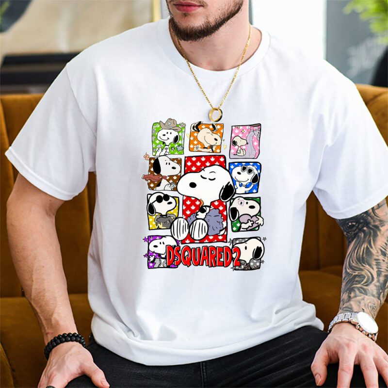 Snoopy Dsquared2 Unisex T Shirt Cotton Tee TAT7184 2