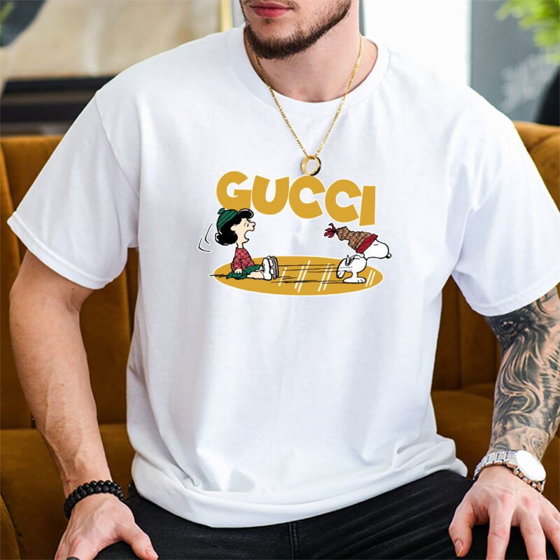 Snoopy Gucci Unisex T Shirt Cotton Tee TAT7217 2