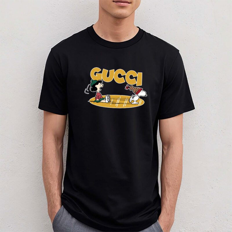 Snoopy Gucci Unisex T Shirt Cotton Tee TAT7217 4