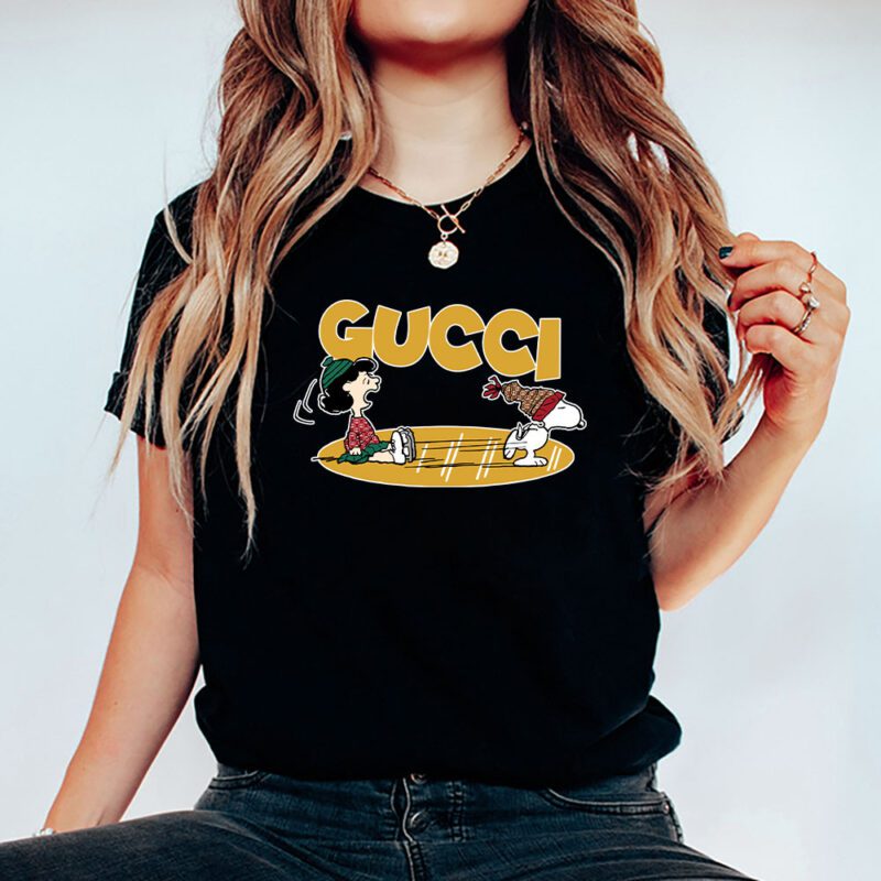 Snoopy Gucci Unisex T Shirt Cotton Tee TAT7217 5