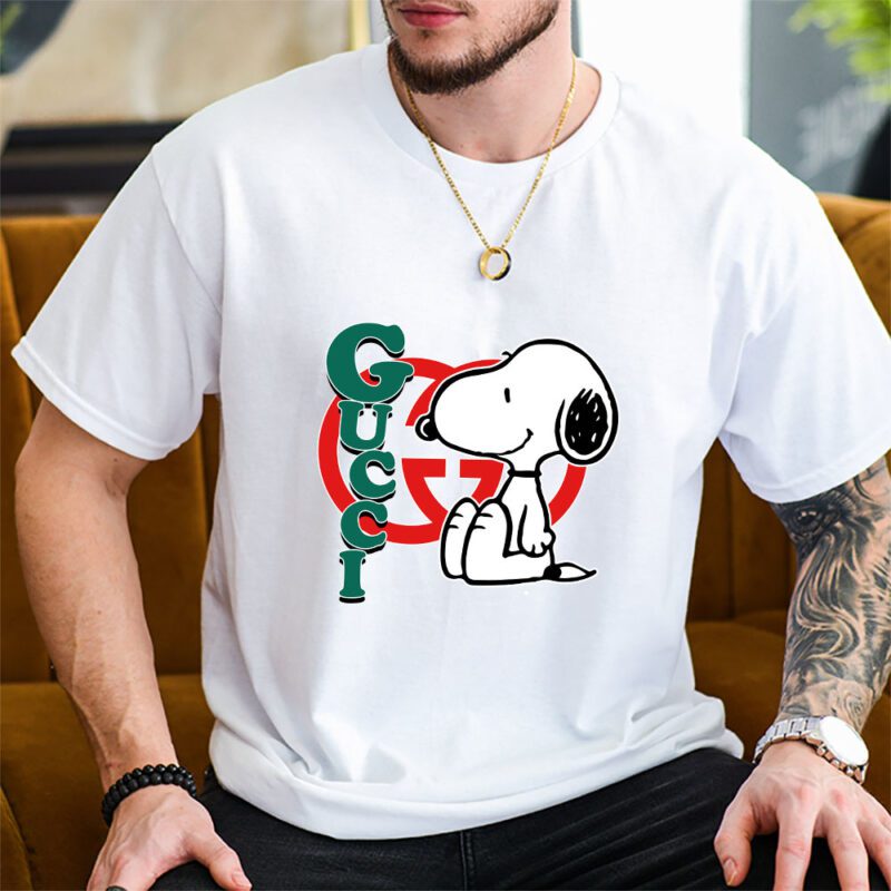Snoopy Gucci Unisex T Shirt Cotton Tee TAT7219 2