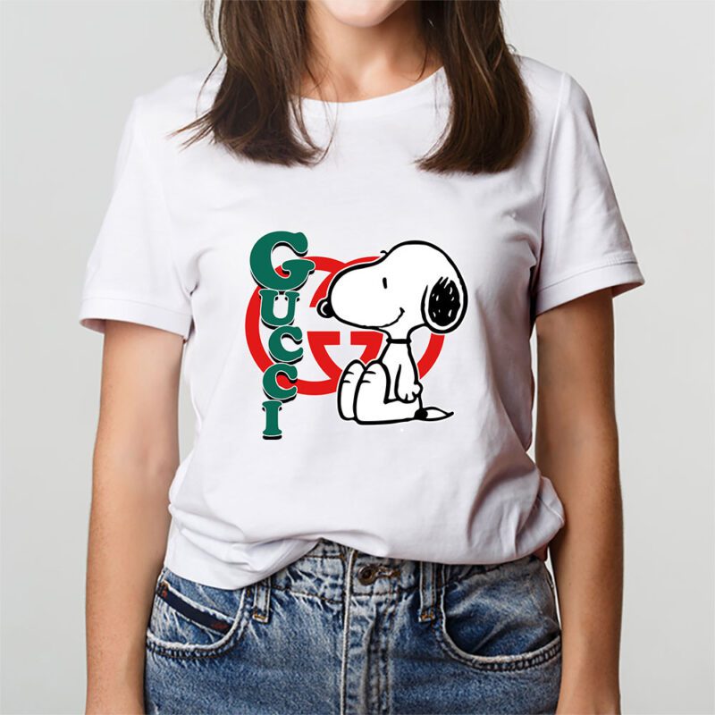 Snoopy Gucci Unisex T Shirt Cotton Tee TAT7219 3