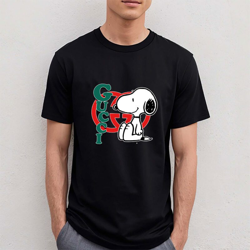 Snoopy Gucci Unisex T Shirt Cotton Tee TAT7219 4