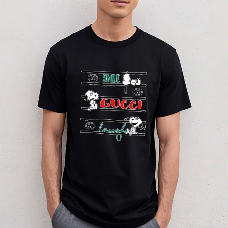 Snoopy Gucci Unisex T Shirt Cotton Tee TAT7220 4