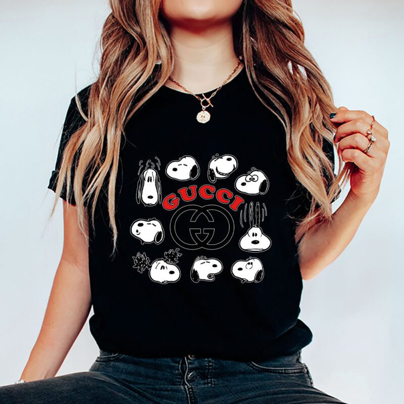 Snoopy Gucci Unisex T Shirt Cotton Tee TAT7222 5