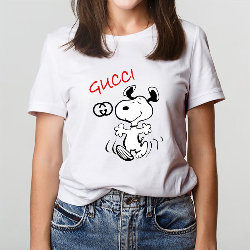 Snoopy Gucci Unisex T Shirt Cotton Tee TAT7660 3