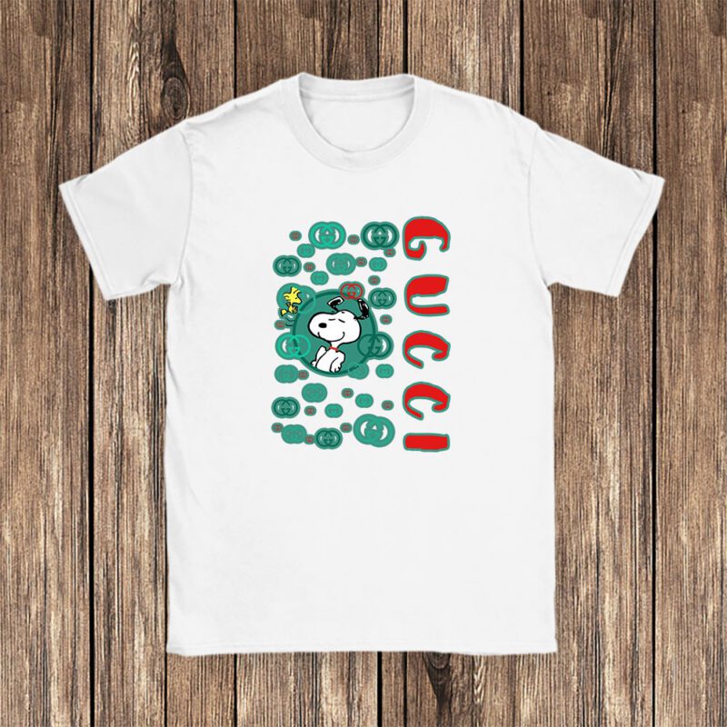 Snoopy Gucci Unisex T Shirt Cotton Tee TAT8388 1