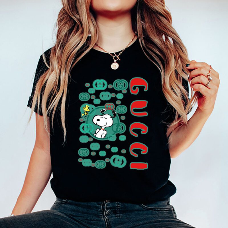 Snoopy Gucci Unisex T Shirt Cotton Tee TAT8388 5