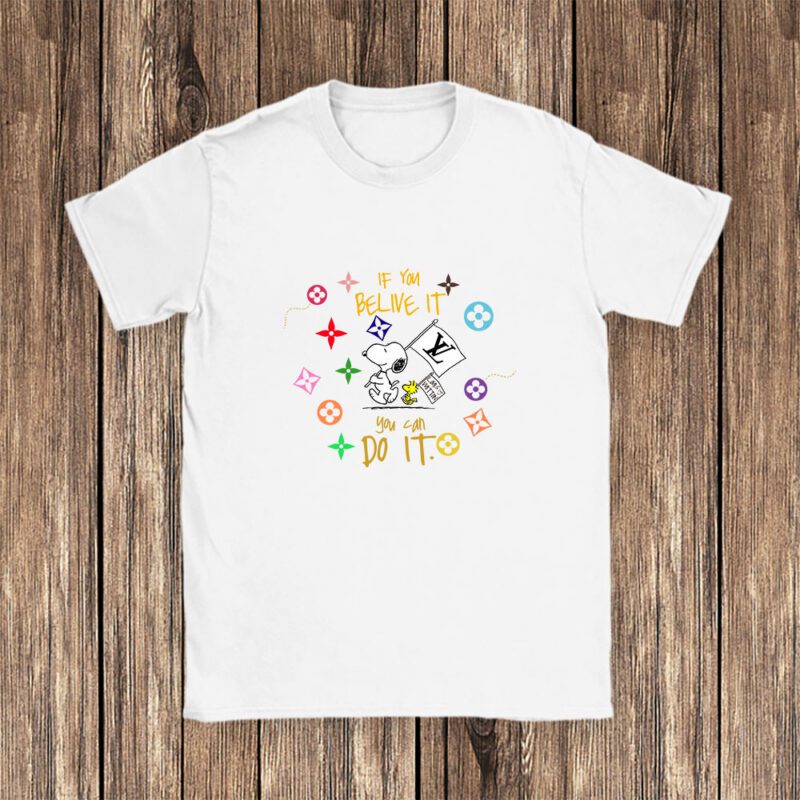 Snoopy Louis Vuitton Unisex T Shirt Cotton Tee TAT7263 1