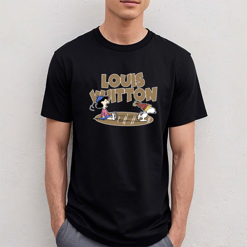 Snoopy Louis Vuitton Unisex T Shirt Cotton Tee TAT7264 4