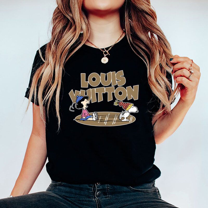 Snoopy Louis Vuitton Unisex T Shirt Cotton Tee TAT7264 5