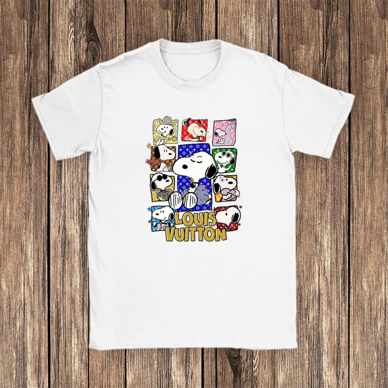 Snoopy Louis Vuitton Unisex T Shirt Cotton Tee TAT7265 1