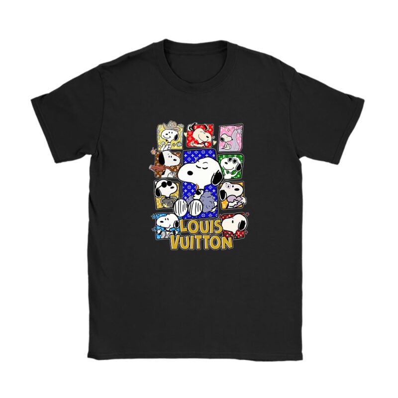 Snoopy Louis Vuitton Unisex T-Shirt Cotton Tee TAT7265