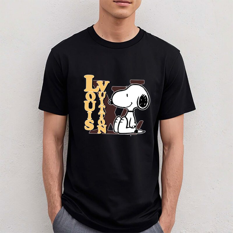 Snoopy Louis Vuitton Unisex T Shirt Cotton Tee TAT7266 4