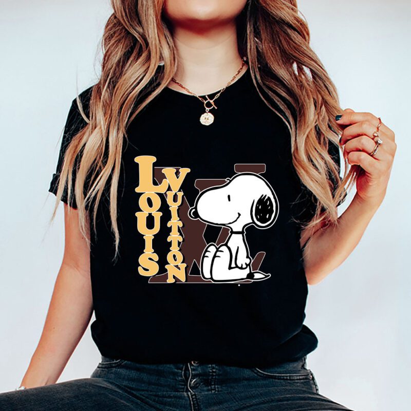 Snoopy Louis Vuitton Unisex T Shirt Cotton Tee TAT7266 5