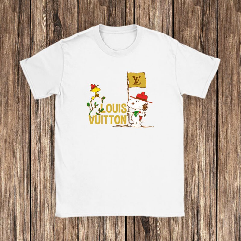 Snoopy Louis Vuitton Unisex T Shirt Cotton Tee TAT7267 1
