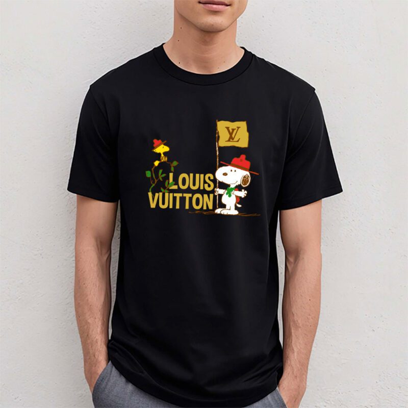 Snoopy Louis Vuitton Unisex T Shirt Cotton Tee TAT7267 4