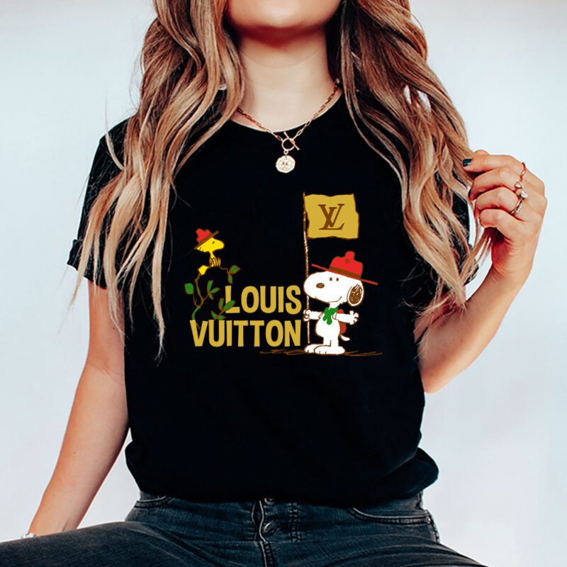 Snoopy Louis Vuitton Unisex T Shirt Cotton Tee TAT7267 5