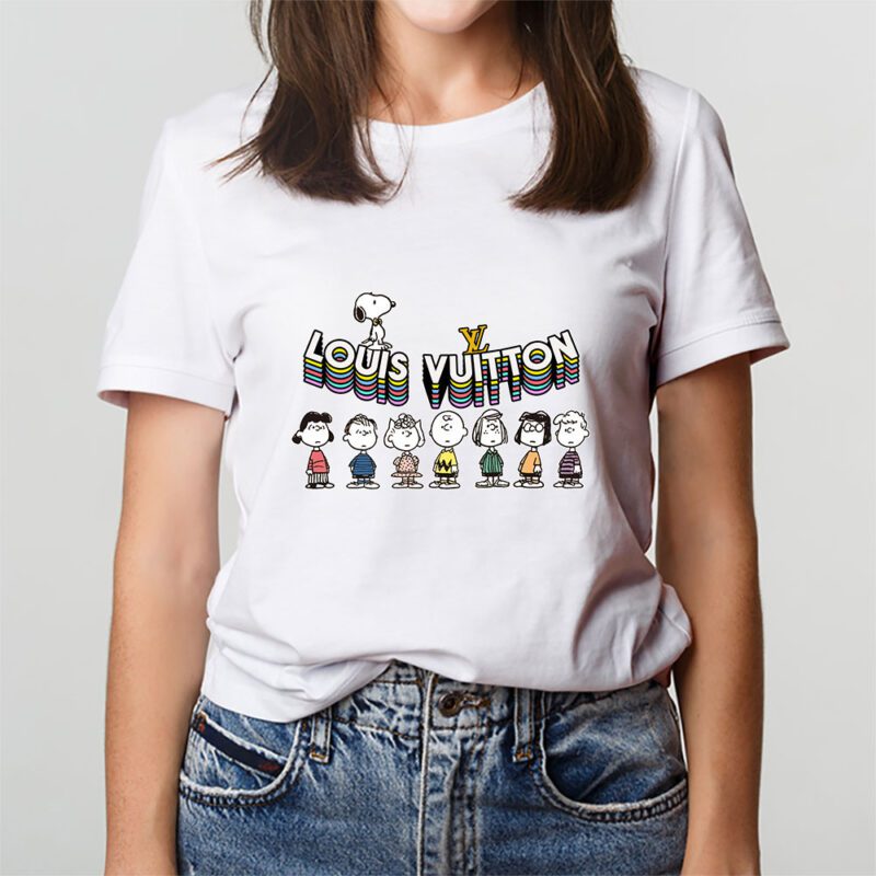 Snoopy Louis Vuitton Unisex T Shirt Cotton Tee TAT7268 3