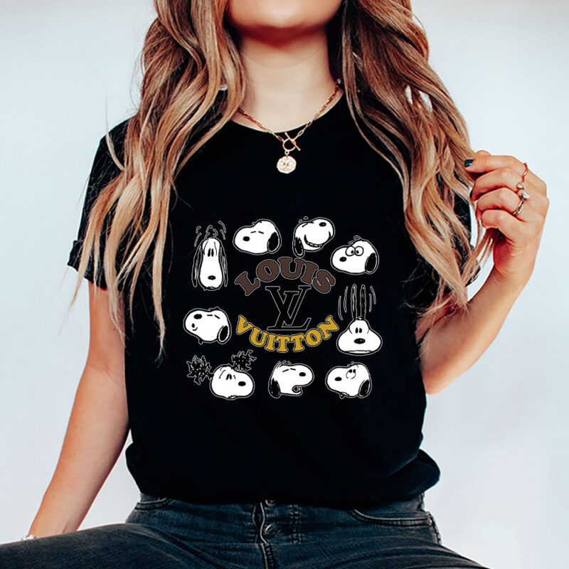 Snoopy Louis Vuitton Unisex T Shirt Cotton Tee TAT7271 5