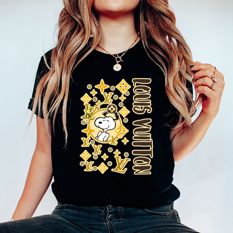 Snoopy Louis Vuitton Unisex T Shirt Cotton Tee TAT7272 5