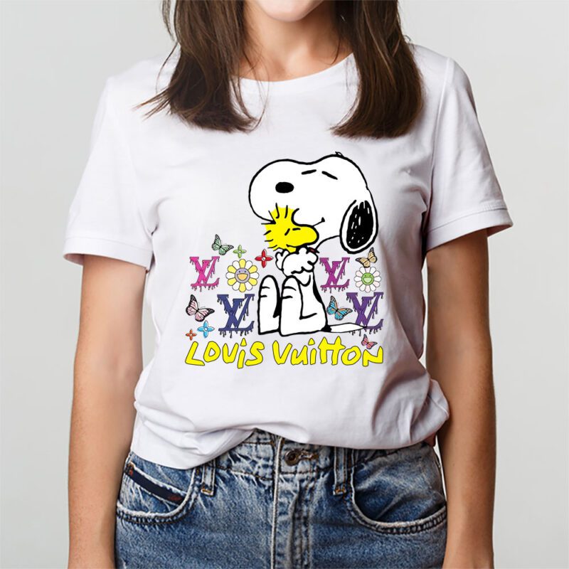 Snoopy Louis Vuitton Unisex T Shirt Cotton Tee TAT8400 3
