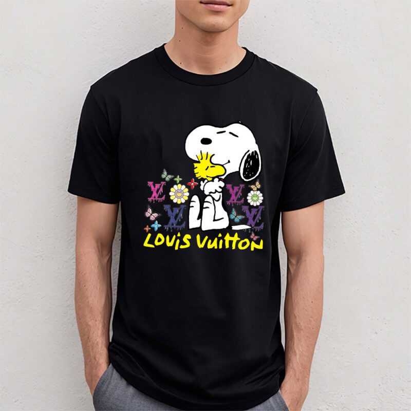 Snoopy Louis Vuitton Unisex T Shirt Cotton Tee TAT8400 4