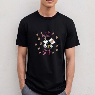 Snoopy Moschino Unisex T Shirt Cotton Tee TAT7273 4