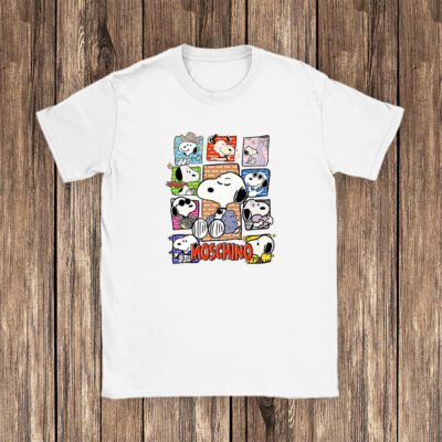 Snoopy Moschino Unisex T Shirt Cotton Tee TAT7275 1