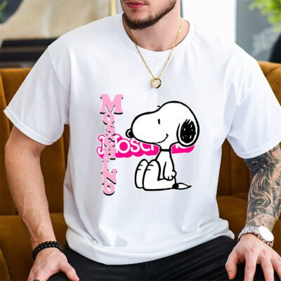 Snoopy Moschino Unisex T-Shirt Cotton Tee TAT7276 2 Snoopy Moschino Unisex T Shirt Cotton Tee TAT7276 2