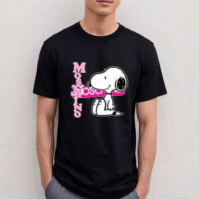 Snoopy Moschino Unisex T-Shirt Cotton Tee TAT7276 4 Snoopy Moschino Unisex T Shirt Cotton Tee TAT7276 4